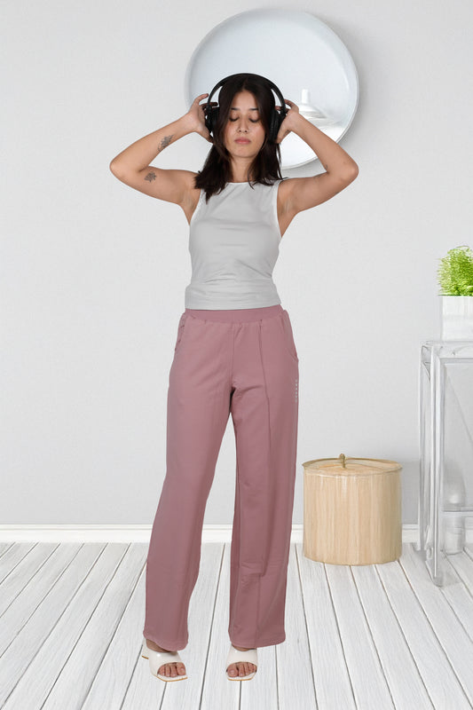 French Terry Lounge Pants – Comfortable Fit & Stylish in Pink